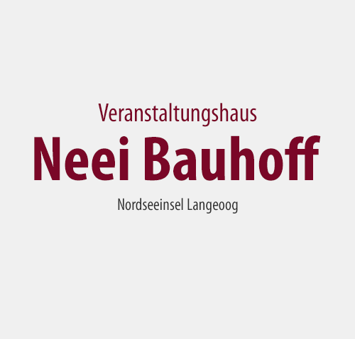 Logo - Veranstaltungshaus Neei Bauhoff Langeoog, Nordsee 